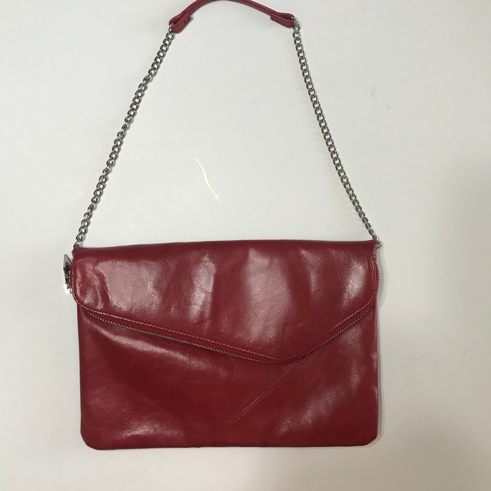 Red Hobo Chain Purse